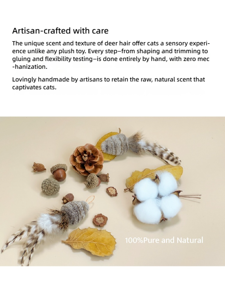 Moforce|Hunting Master Deer Hair Teaser Wand Replacement