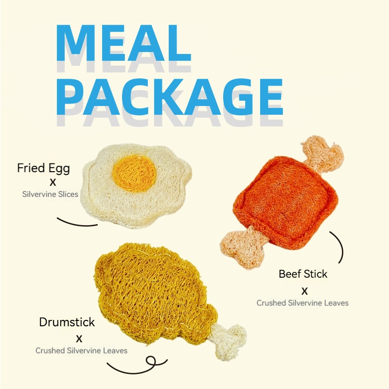 Moforce|High Fun Energy Meal Package Chew Toy – Loofah & Silvervine Edition