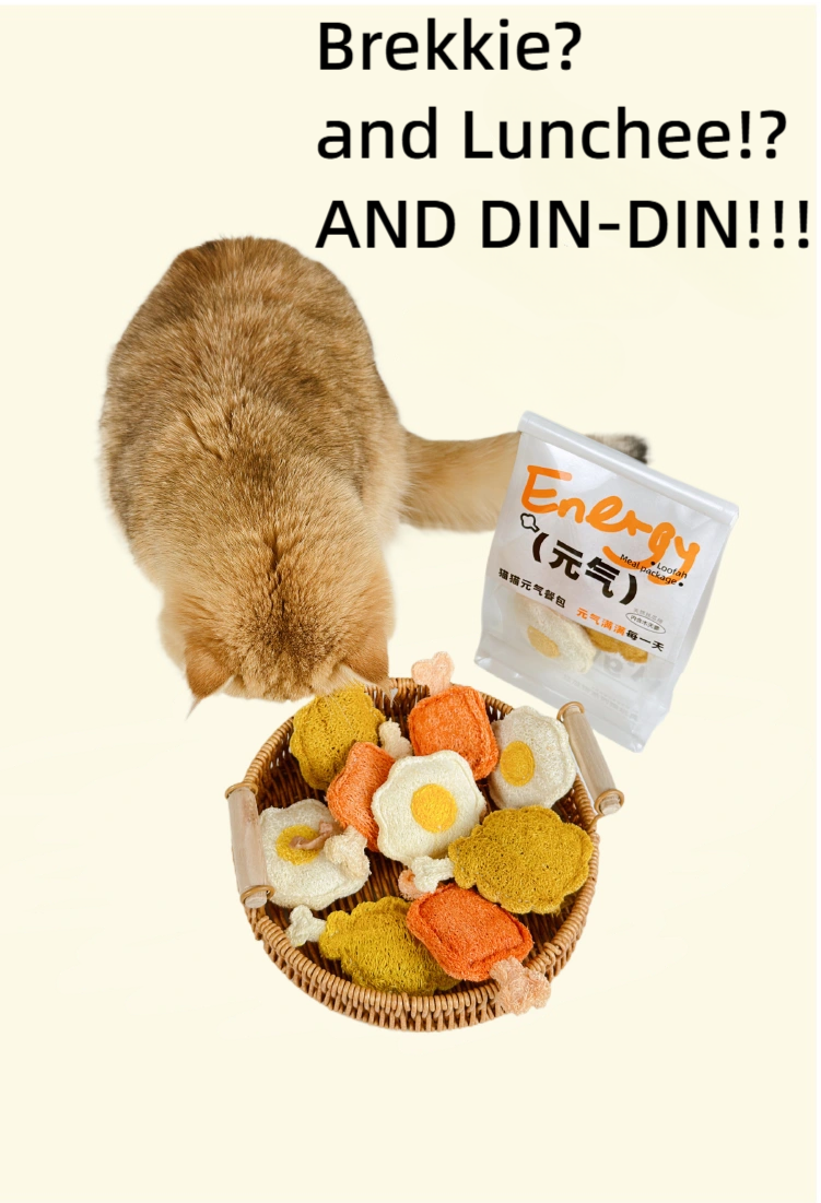 Moforce|High Fun Energy Meal Package Chew Toy – Loofah & Silvervine Edition