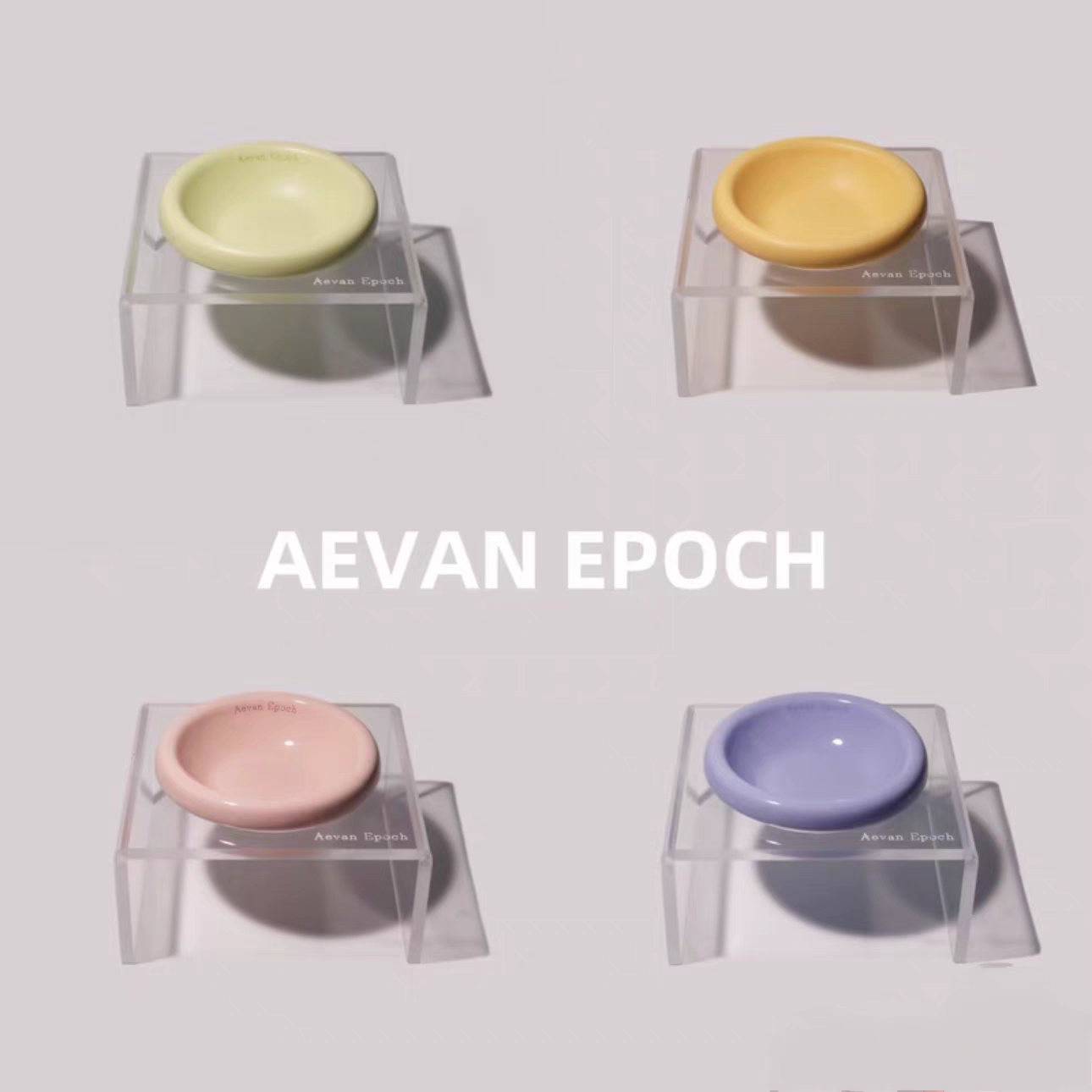 Aevan Epoch|Premium Acrylic Pet Bowl Stand