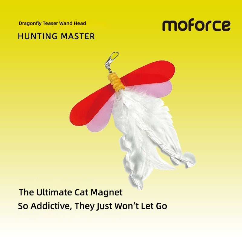 Moforce|Hunting Master Dragonfly Teaser Wand Replacement – Crinkle Wings