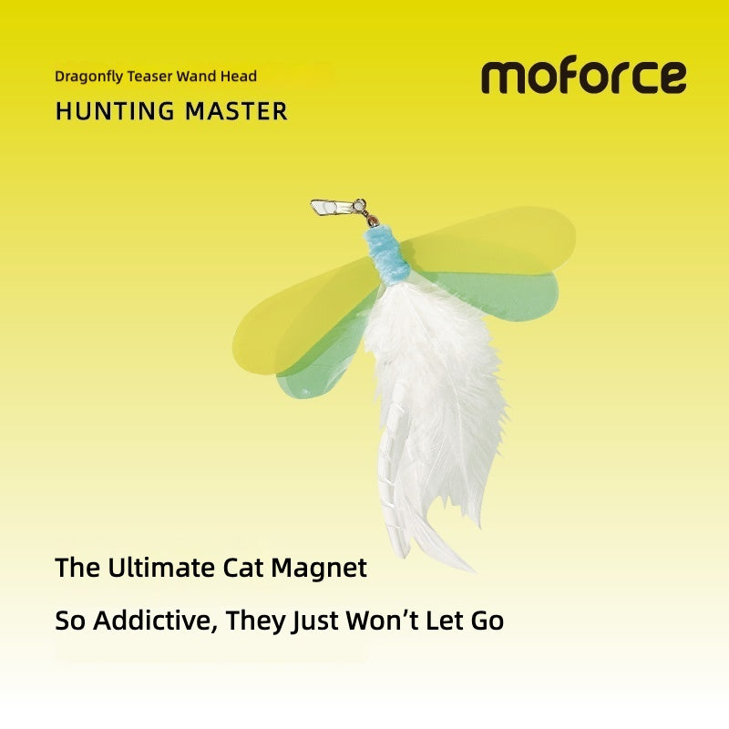 Moforce|Hunting Master Dragonfly Teaser Wand Replacement – Crinkle Wings