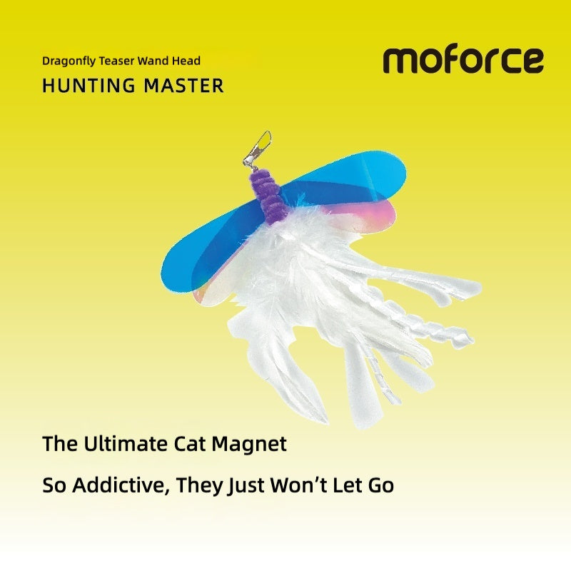 Moforce|Hunting Master Dragonfly Teaser Wand Replacement – Crinkle Wings