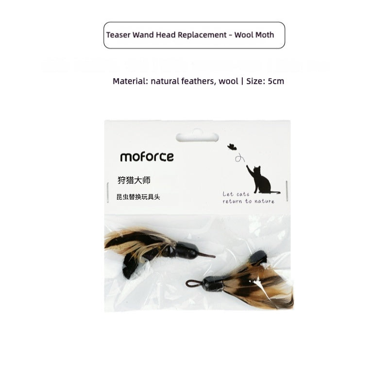 Moforce|Hunting Master Teaser Wand Replacement – Moth & Wool Moth
