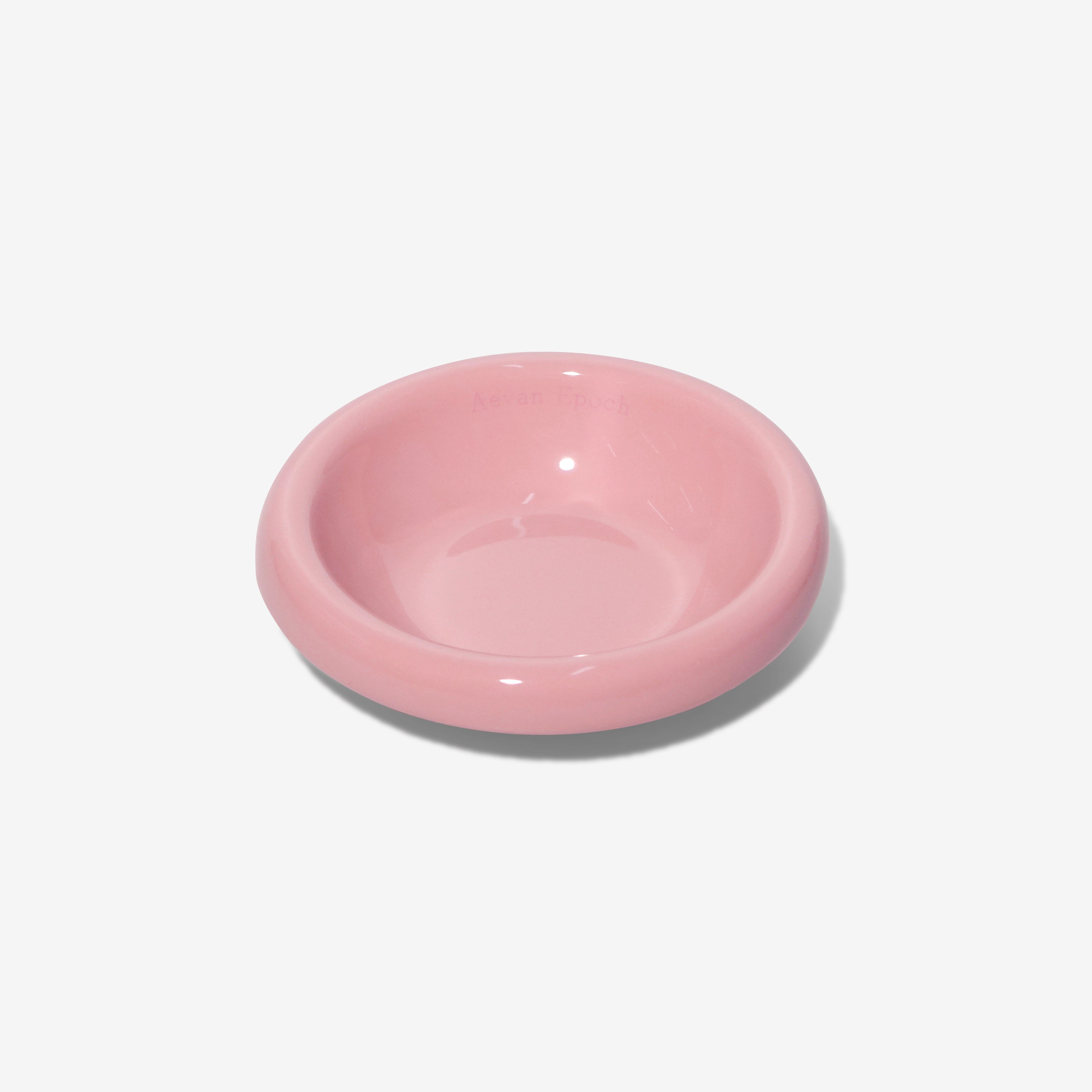 Aevan Epoch|Premium Handcrafted Ceramic Pet Bowl – Glossy – Lotus Root Pink