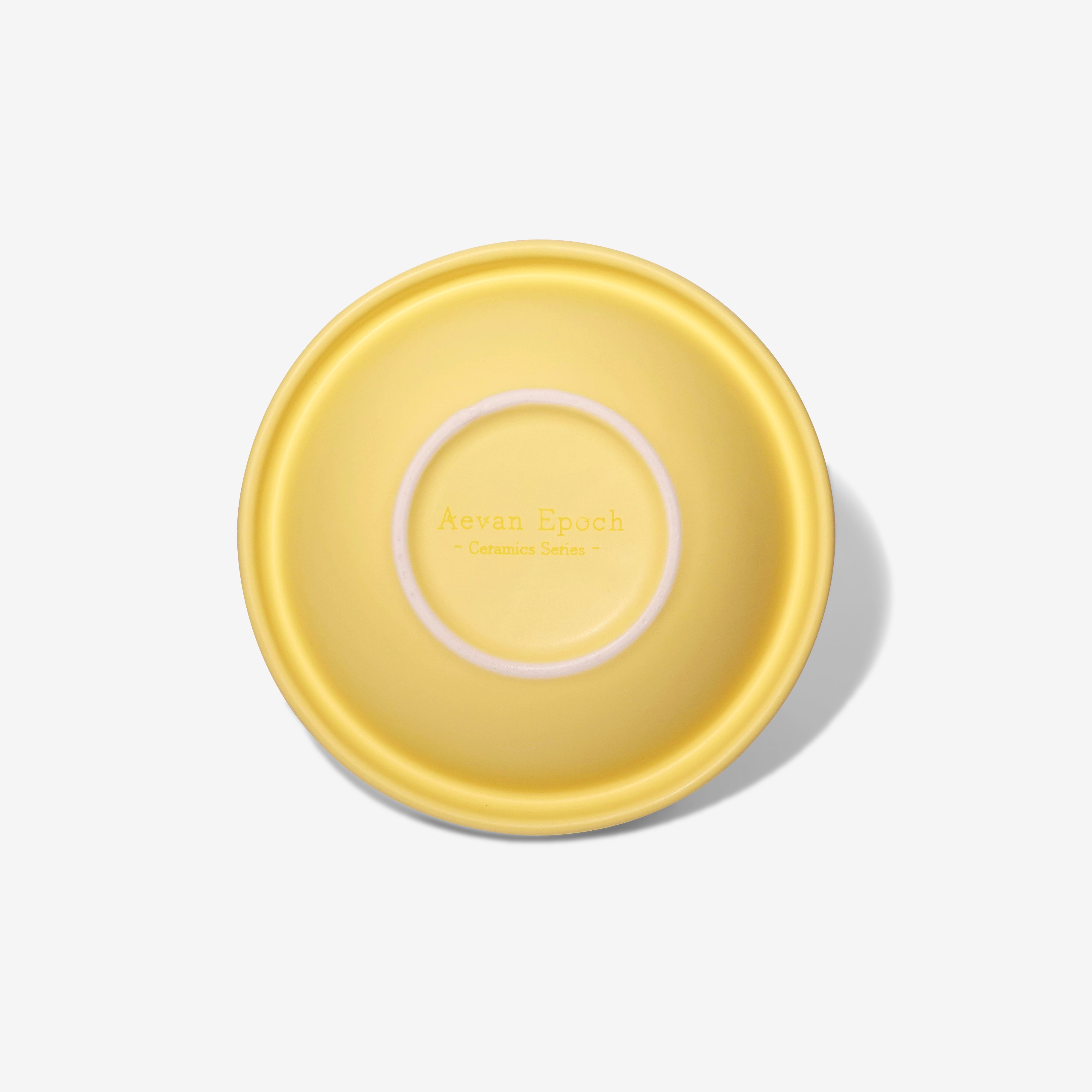 Aevan Epoch｜Premium Handcrafted Ceramic Pet Bowl – Matte –  Banana Milk