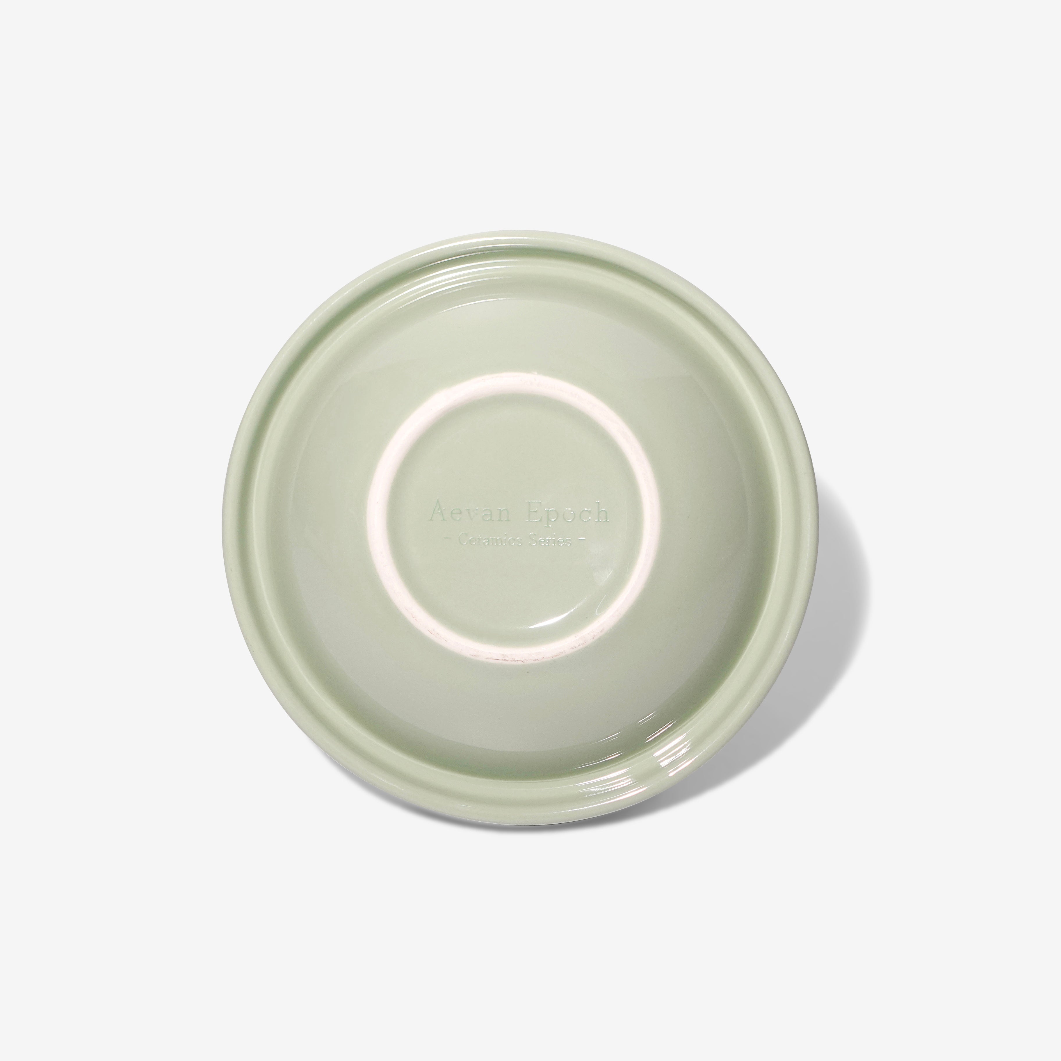 Aevan Epoch｜Premium Handcrafted Ceramic Pet Bowl – Avocado Glossy