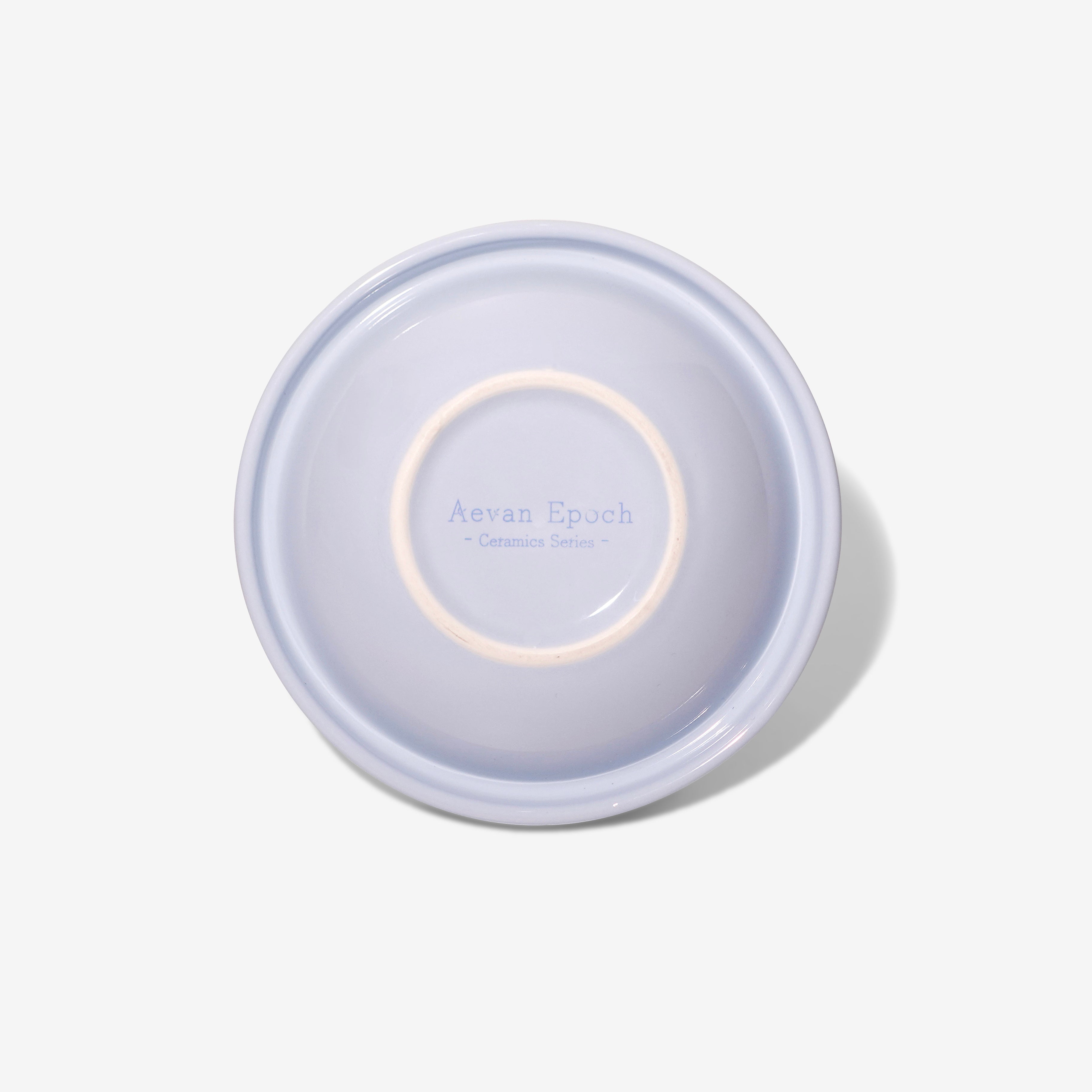 Aevan Epoch｜Premium Handcrafted Ceramic Pet Bowl – Babyblue Glossy