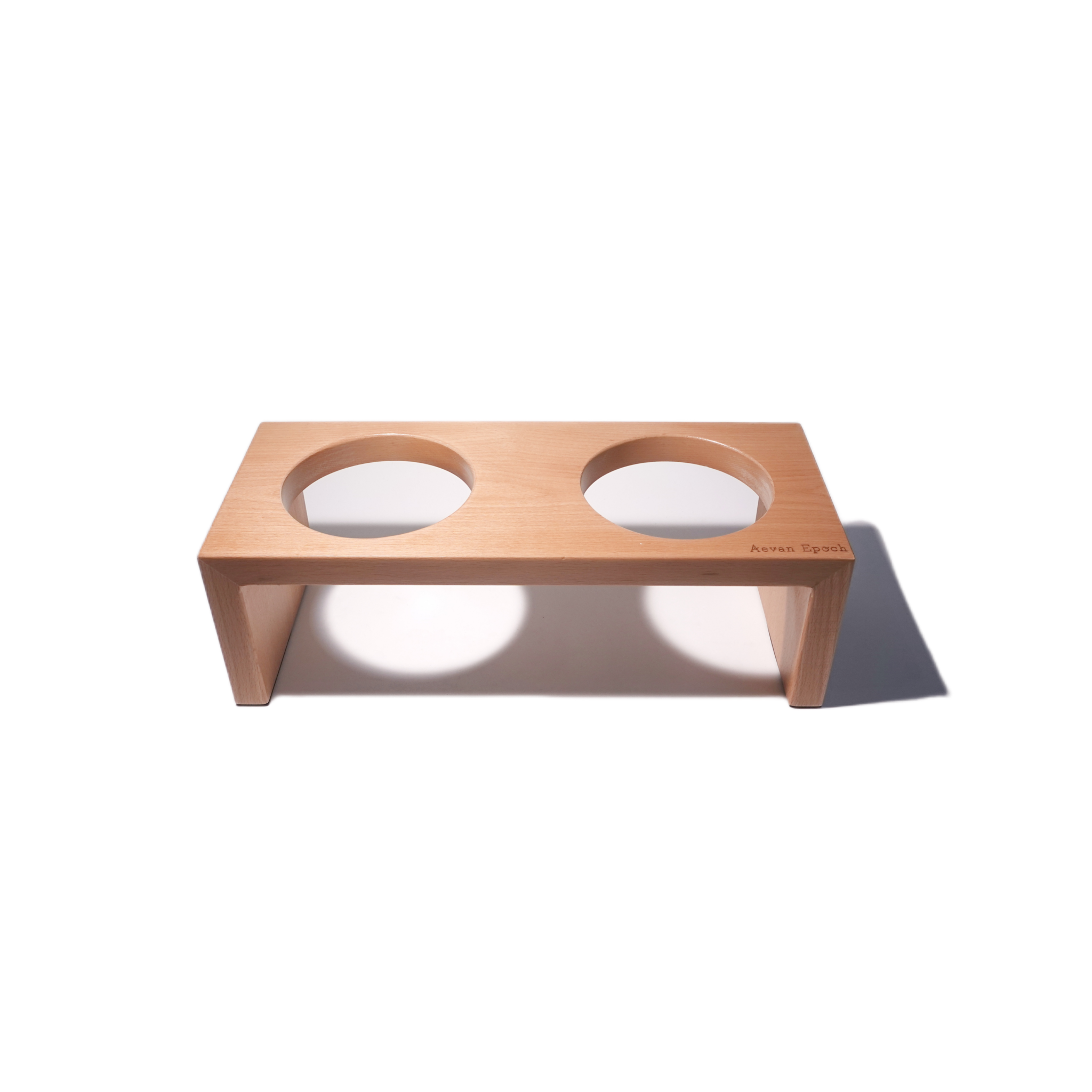 Aevan Epoch｜Premium Pet Bowl Stand – Beechwood / Walnut / Rubberwood Options