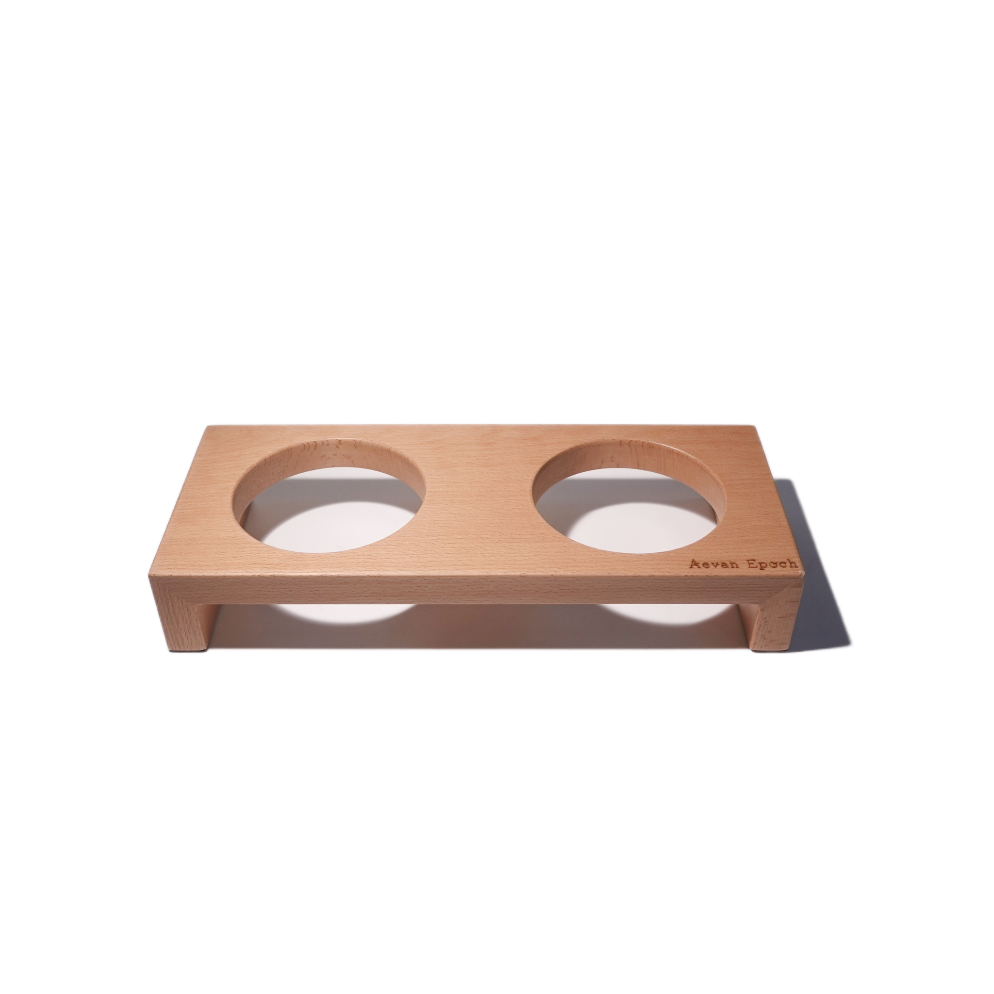 Aevan Epoch｜Premium Pet Bowl Stand – Beechwood / Walnut / Rubberwood Options
