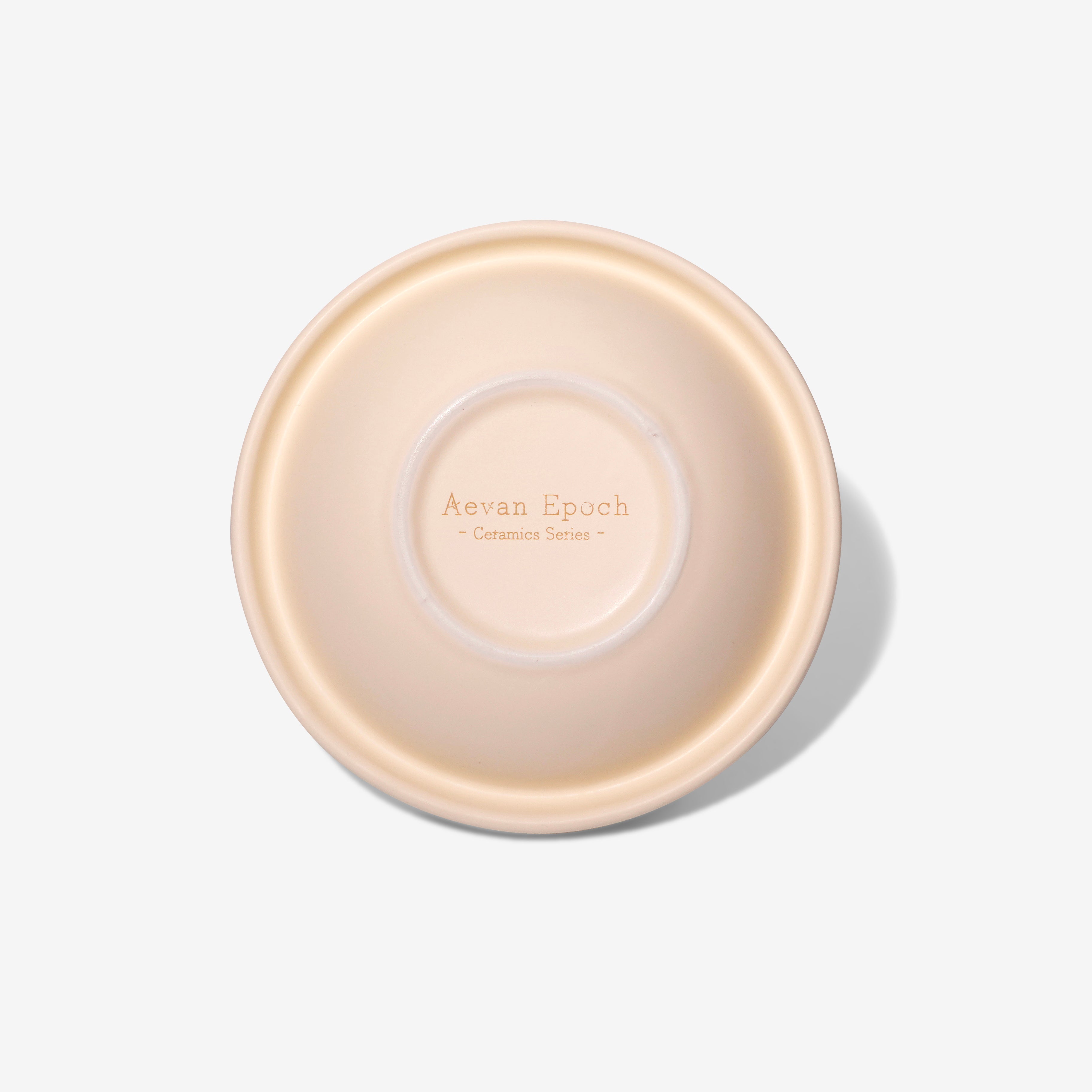 Aevan Epoch｜Premium Handcrafted Ceramic Pet Bowl – Cream Matte