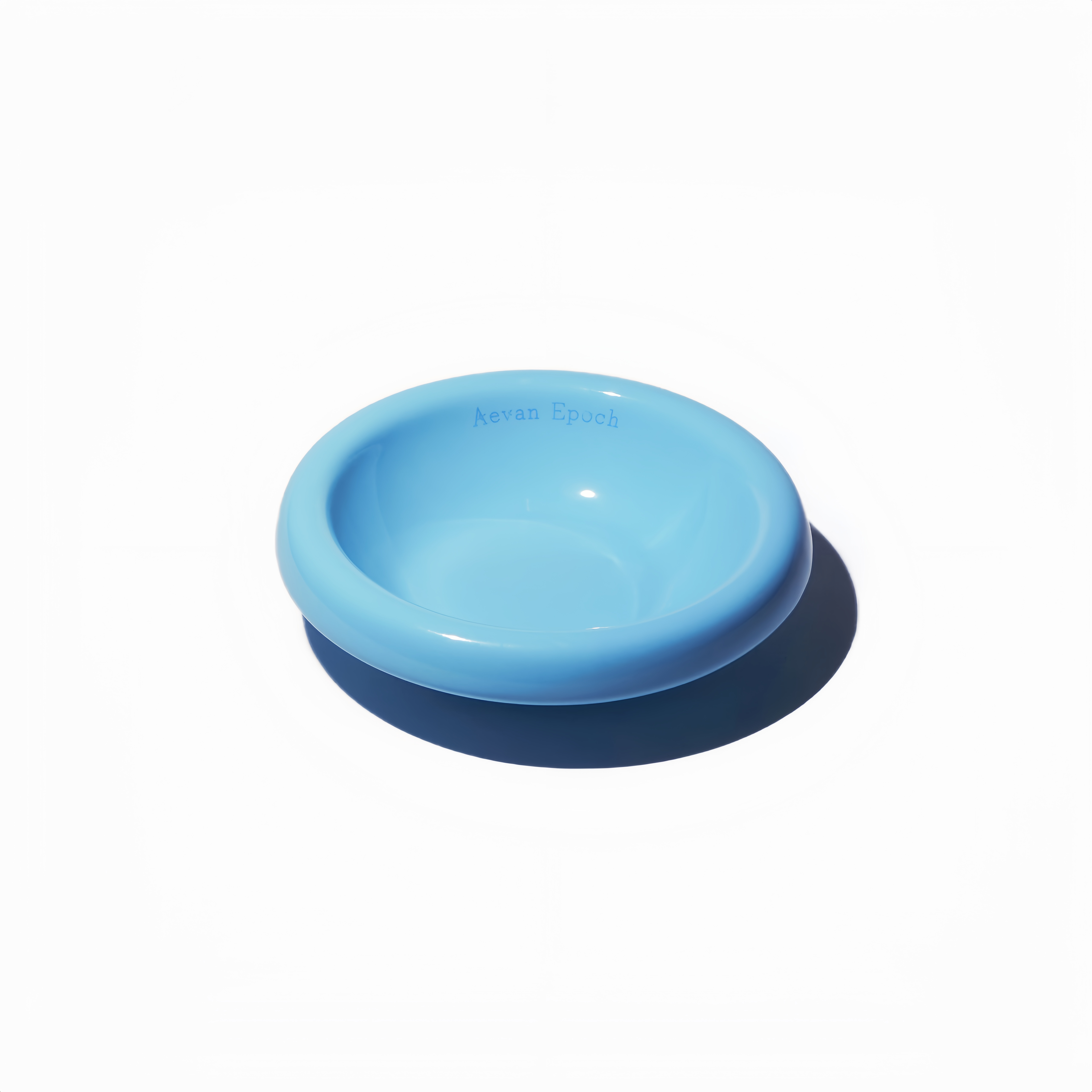 Aevan Epoch｜Premium Handcrafted Ceramic Pet Bowl – Hawaii Blue Glossy