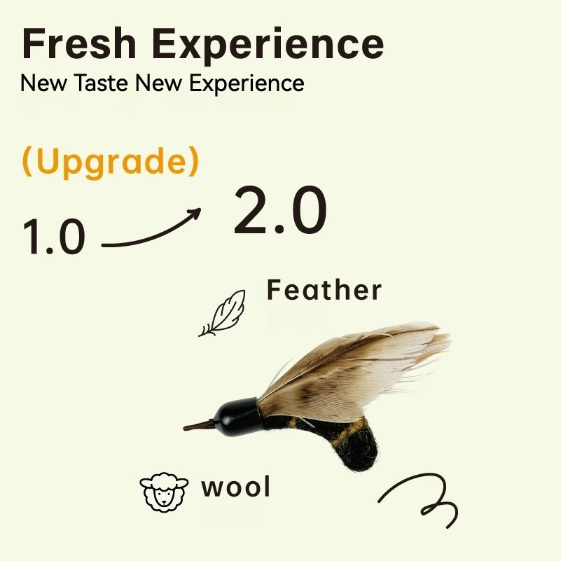 Moforce｜Hunting Master Teaser Wand Replacement – Moth & Wool Moth