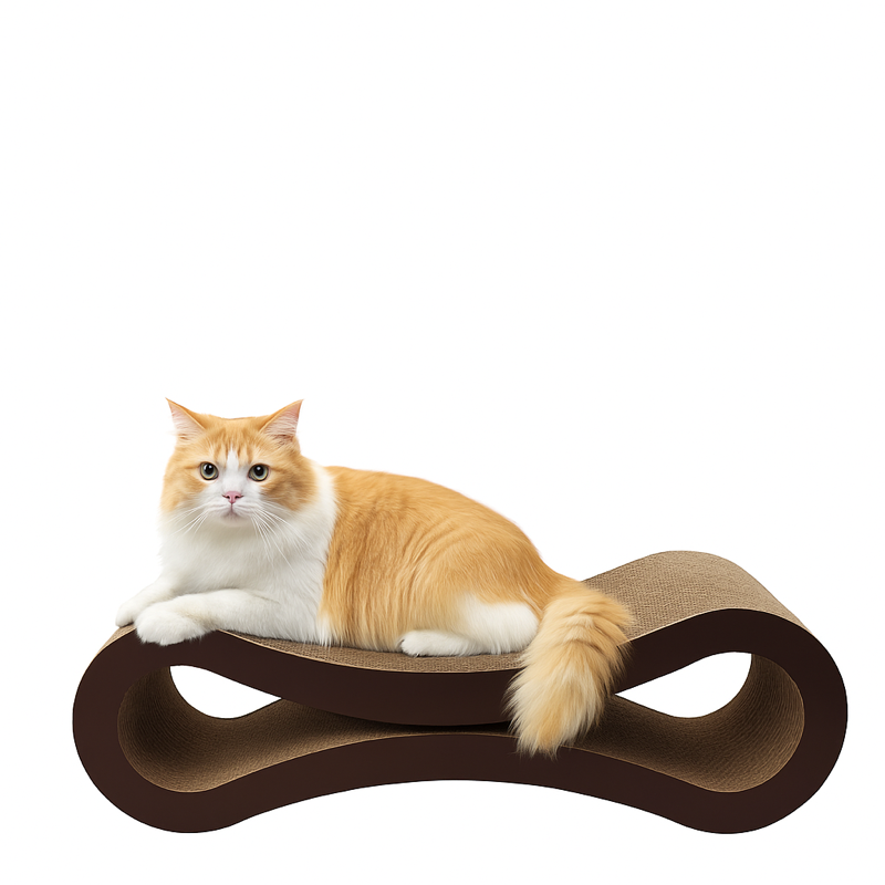 Purrch Collective｜Infinity Ergonomic Cat Scratcher – Reversible Figure-8 Lounge