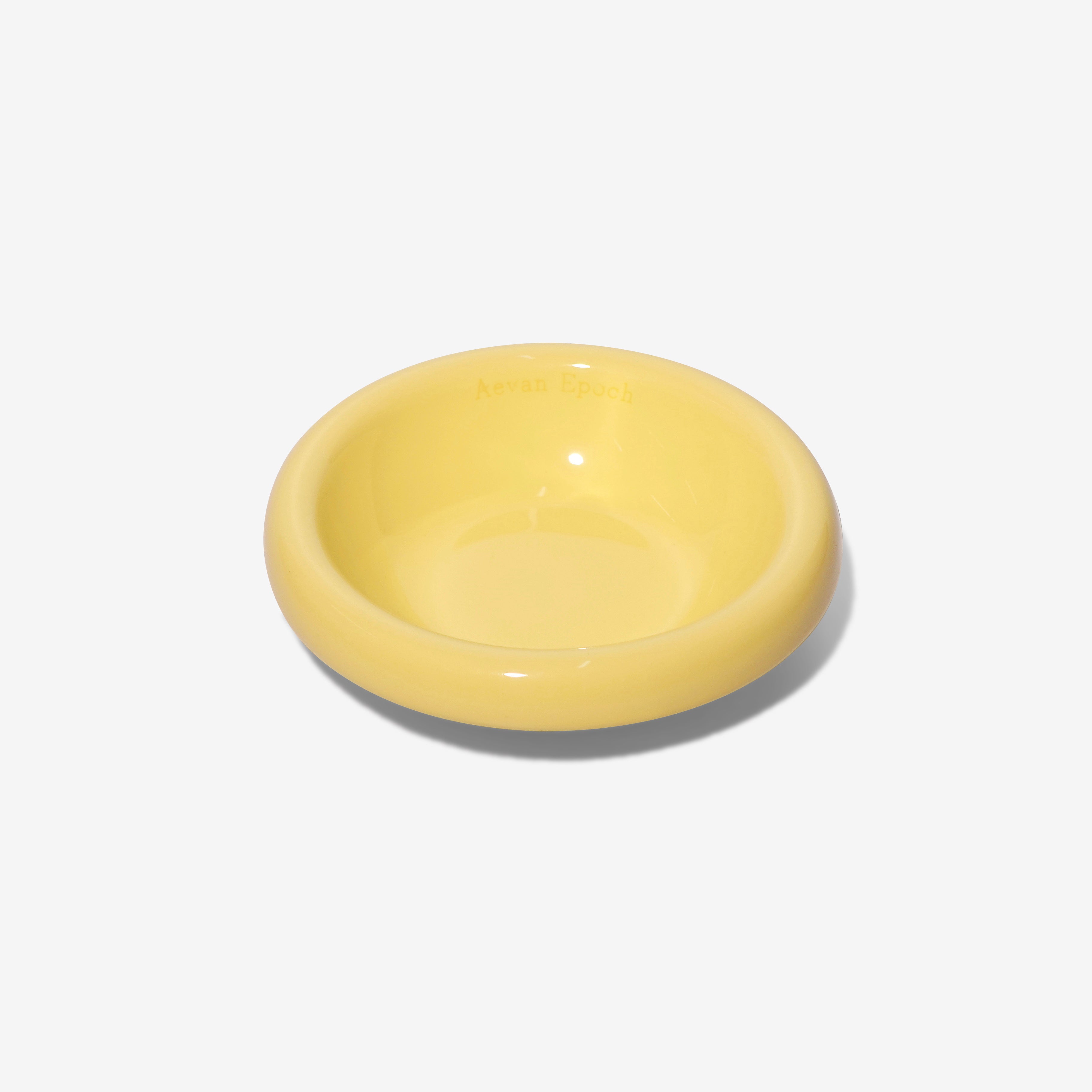 Aevan Epoch｜Premium Handcrafted Ceramic Pet Bowl – Lemon Glossy
