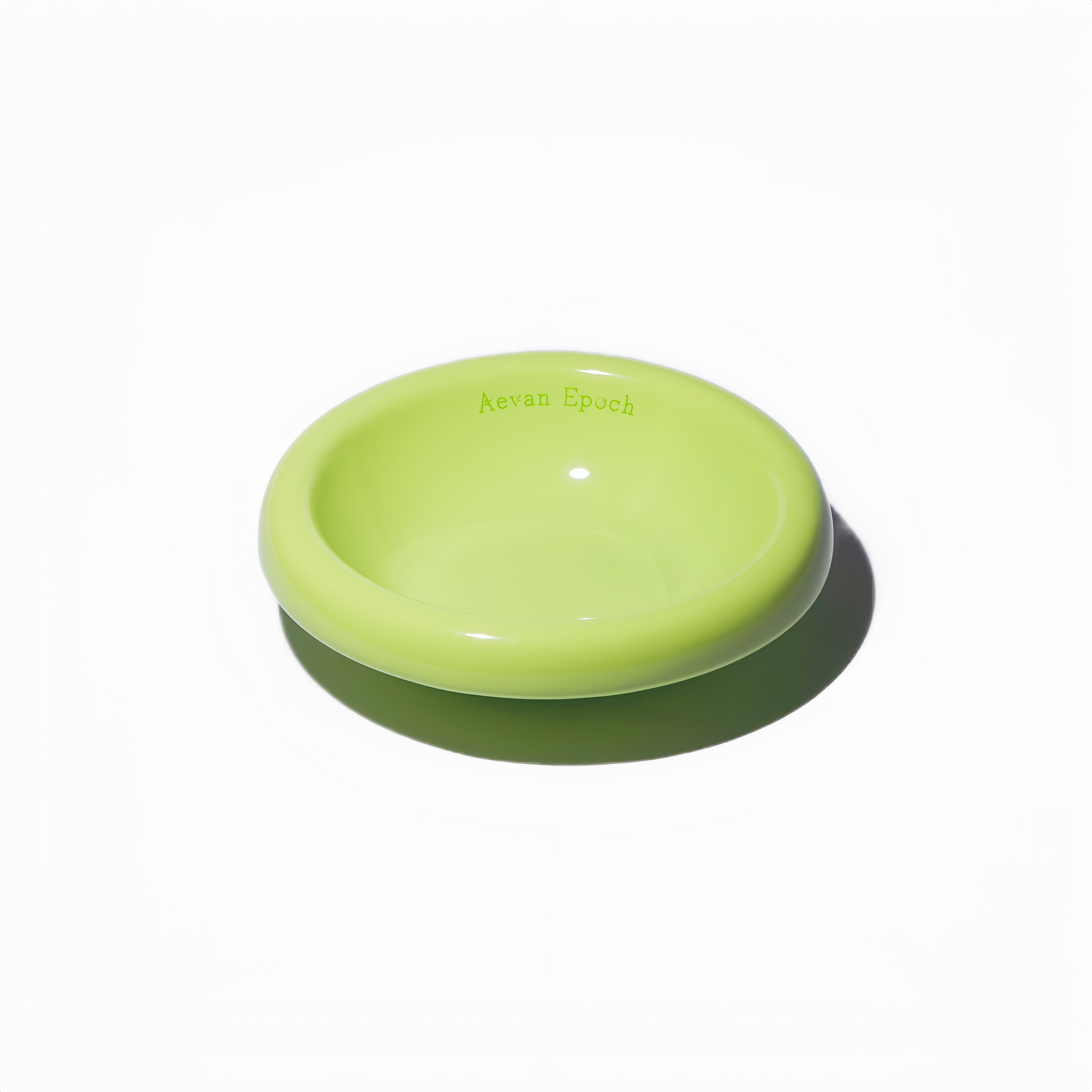 Aevan Epoch｜Premium Handcrafted Ceramic Pet Bowl – Lime Glossy
