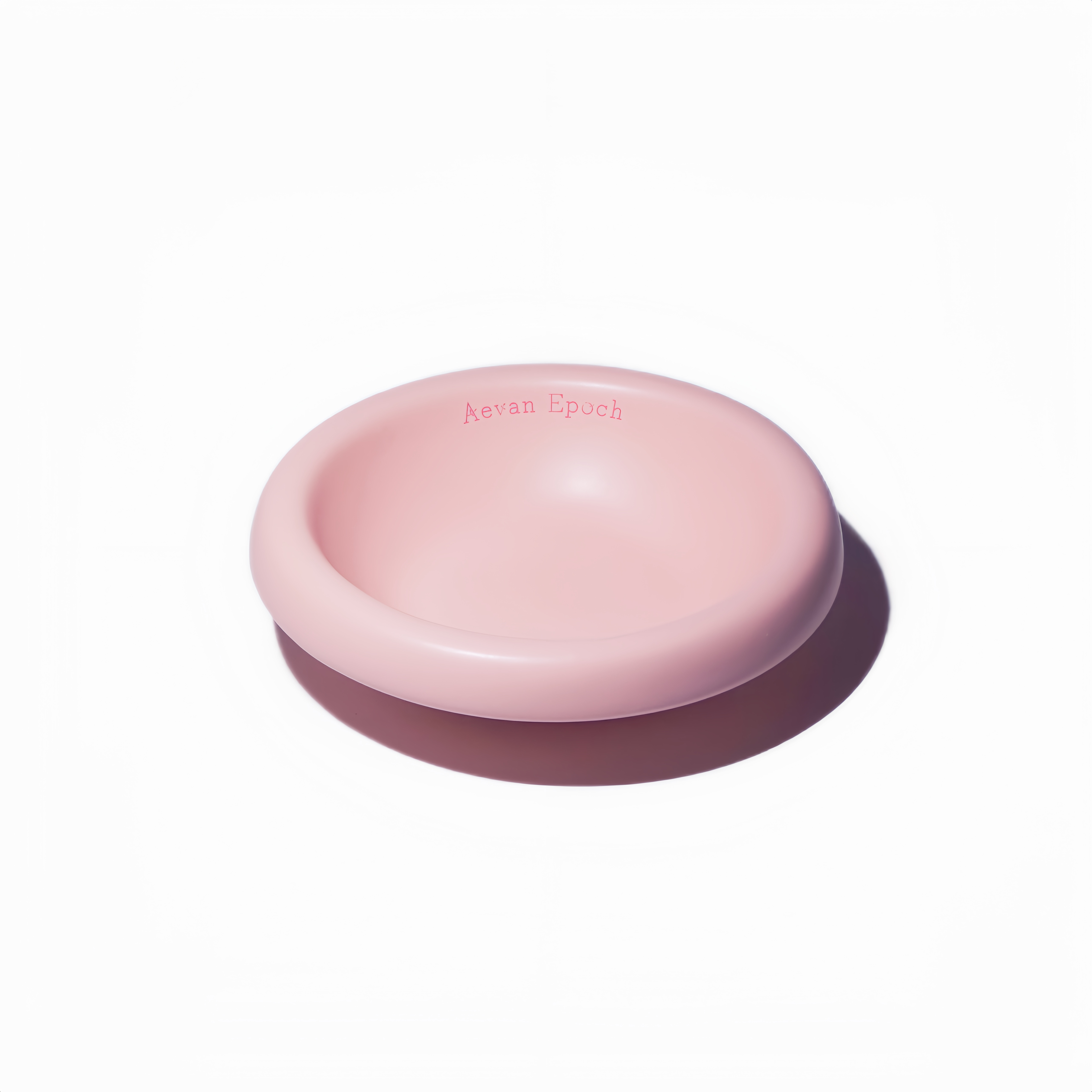 Aevan Epoch｜Premium Handcrafted Ceramic Pet Bowl – Strawberry Mochi Matte