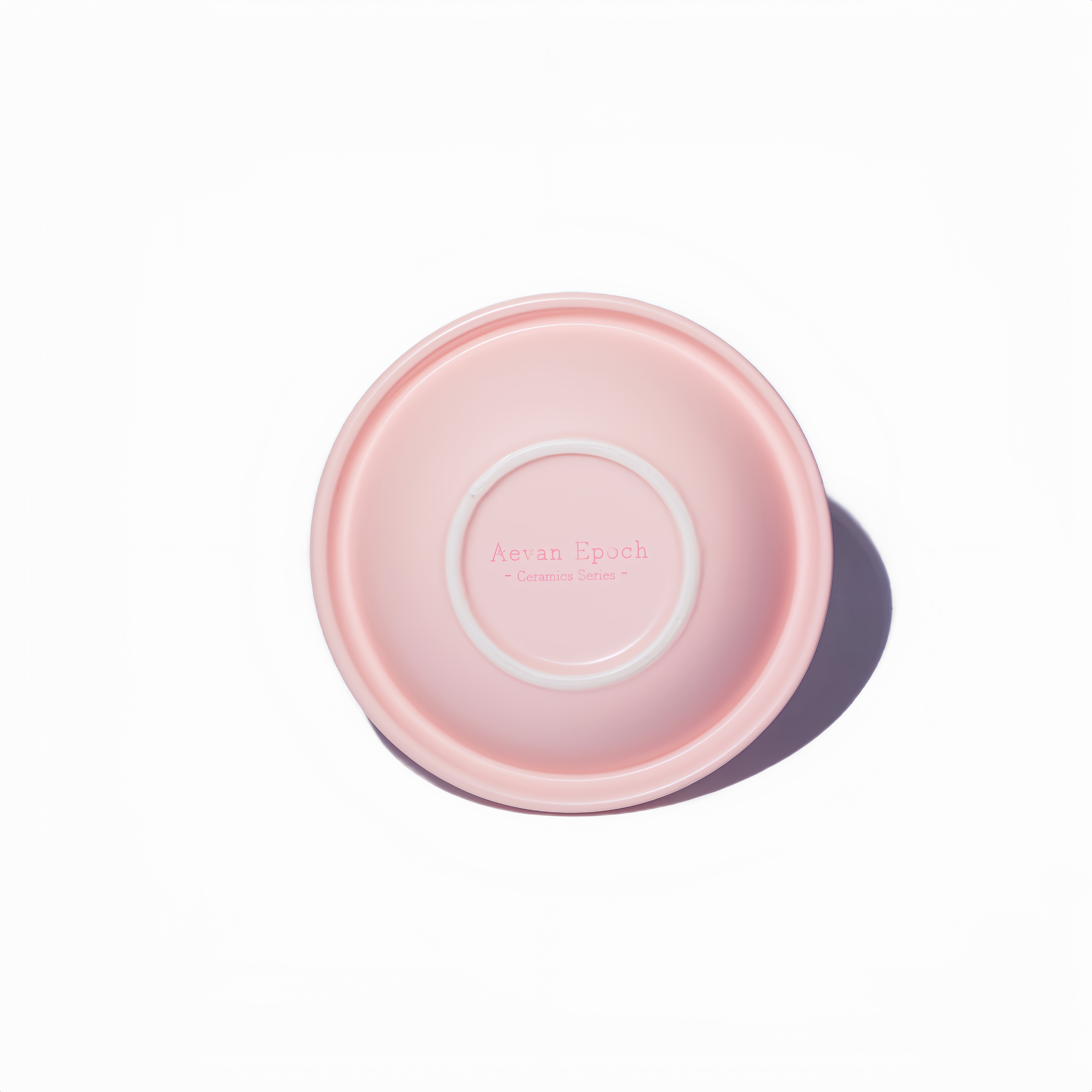 Aevan Epoch｜Premium Handcrafted Ceramic Pet Bowl – Strawberry Mochi Matte