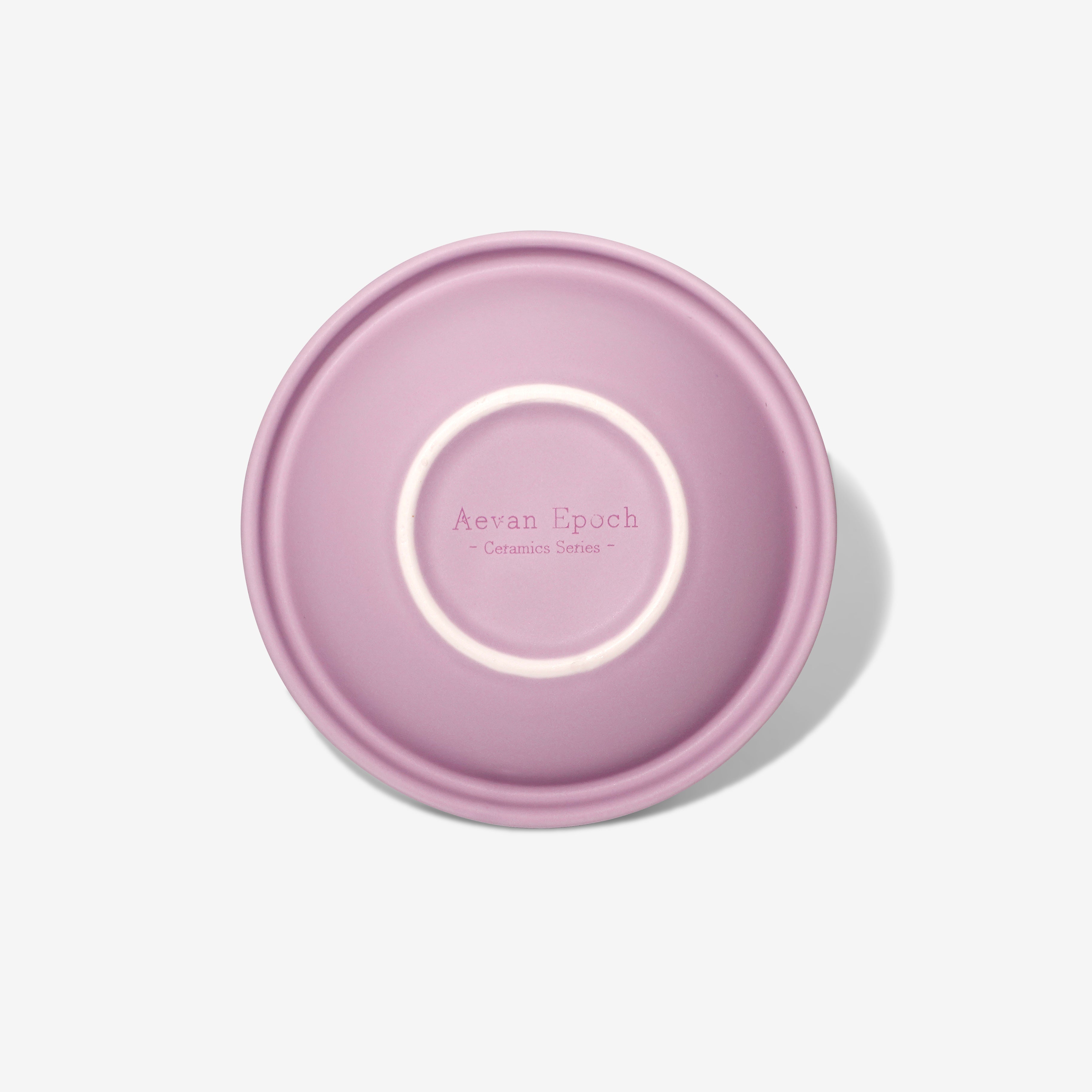 Aevan Epoch｜Premium Handcrafted Ceramic Pet Bowl – Violet Matte